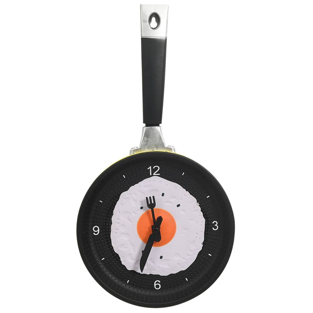 Wanduhr mit Spiegelei-Pfannen-Design 18,8 cm - Pazzar.ch