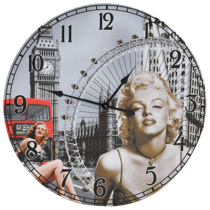 Wanduhr Vintage Marilyn Monroe 60 cm - Pazzar.ch