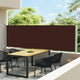 Ausziehbare Seitenmarkise 140x600 cm Braun