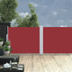 Ausziehbare Seitenmarkise 170x1200 cm Rot