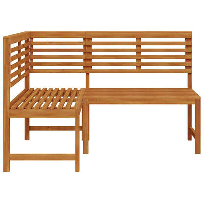 Garten-Eckbank 140 cm Massivholz Akazie