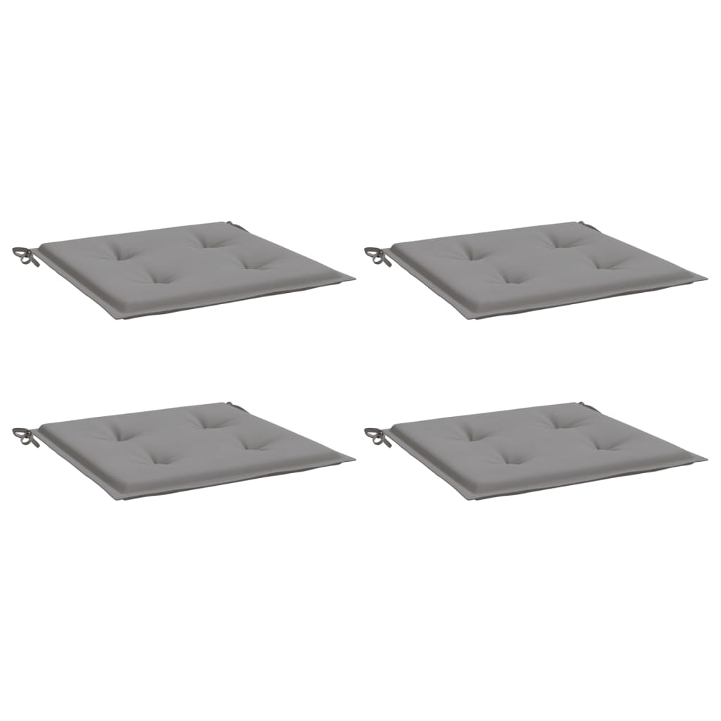 Gartenstuhl-Kissen 4 Stk. Grau 50x50x3 cm Oxford-Gewebe - Pazzar.ch