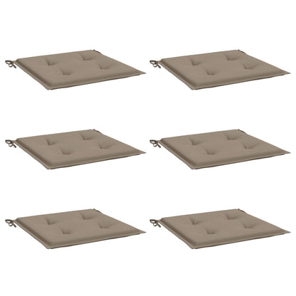 Gartenstuhl-Kissen 6 Stk. Taupe 50x50x3 cm Oxford-Gewebe - Pazzar.ch