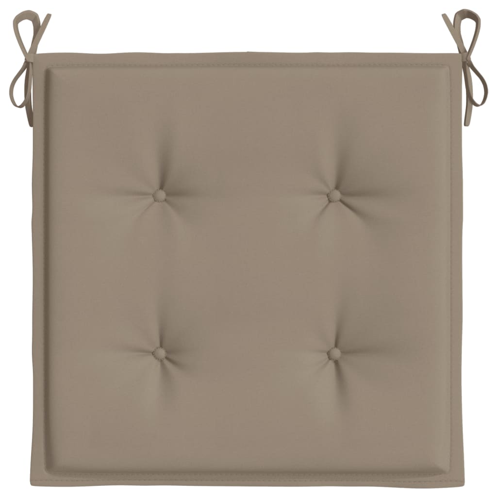 Gartenstuhl-Kissen 6 Stk. Taupe 50x50x3 cm Oxford-Gewebe