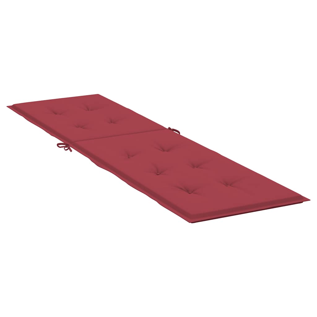 Liegestuhl-Auflage Weinrot (75+105)x50x4 cm - Pazzar.ch