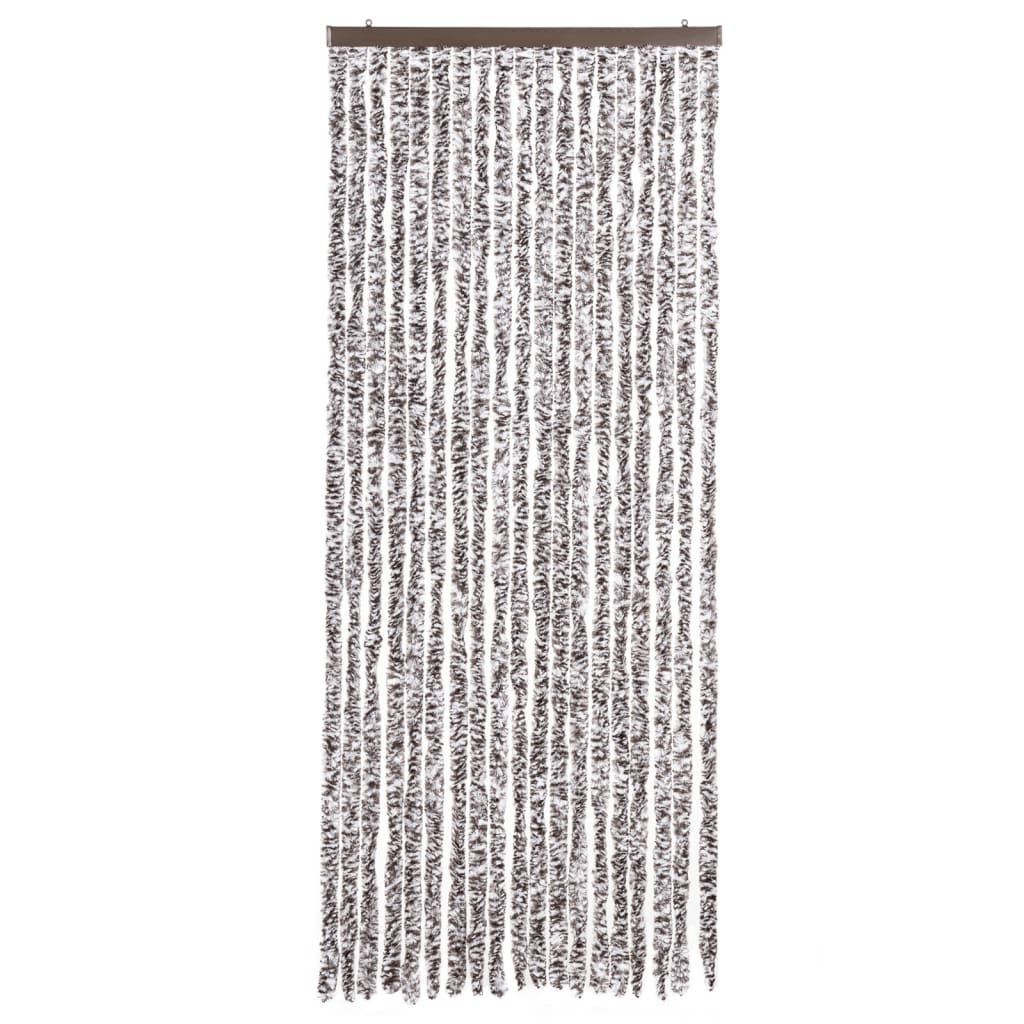 Insektenschutz-Vorhang Braun und Beige 56x200 cm Chenille