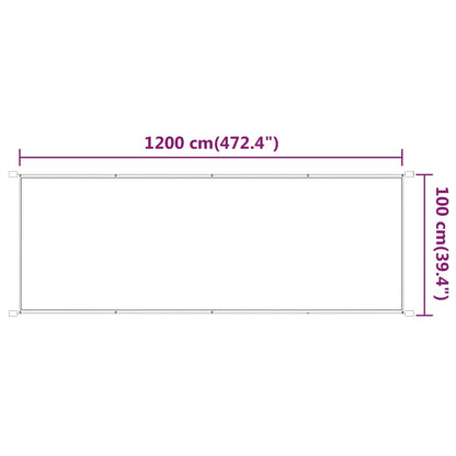 Senkrechtmarkise Weiß 100x1200 cm Oxford-Gewebe - Pazzar.ch