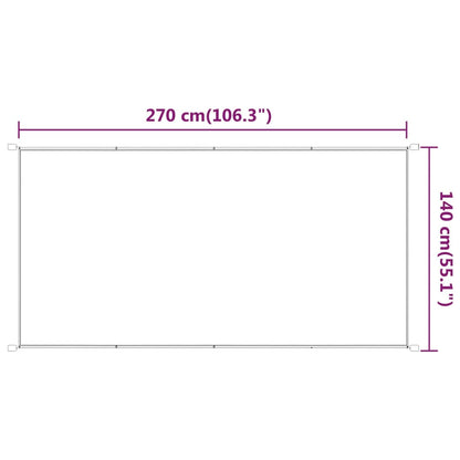 Senkrechtmarkise Weiß 140x270 cm Oxford-Gewebe - Pazzar.ch