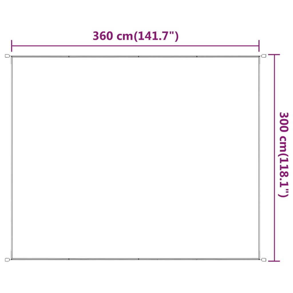 Senkrechtmarkise Weiß 300x360 cm Oxford-Gewebe - Pazzar.ch