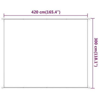 Senkrechtmarkise Anthrazit 300x420 cm Oxford-Gewebe - Pazzar.ch