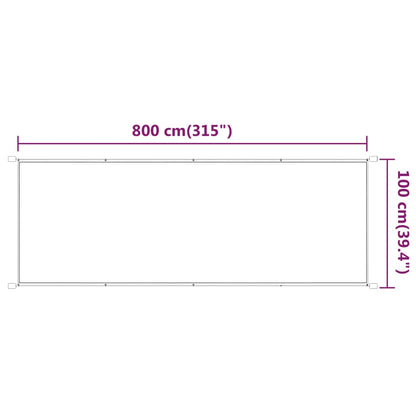 Senkrechtmarkise Beige 100x800 cm Oxford-Gewebe - Pazzar.ch