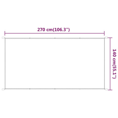 Senkrechtmarkise Beige 140x270 cm Oxford-Gewebe - Pazzar.ch