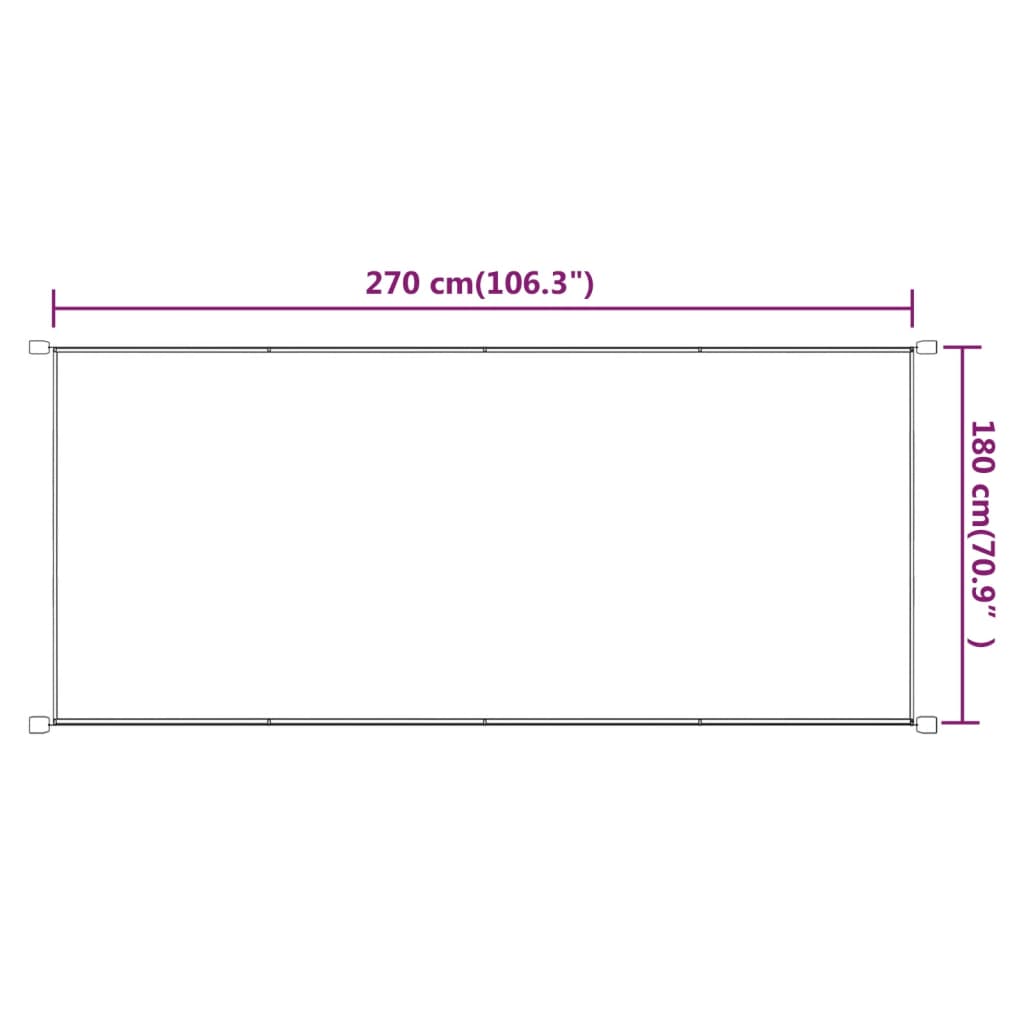 Senkrechtmarkise Terrakotta 180x270 cm Oxford-Gewebe - Pazzar.ch