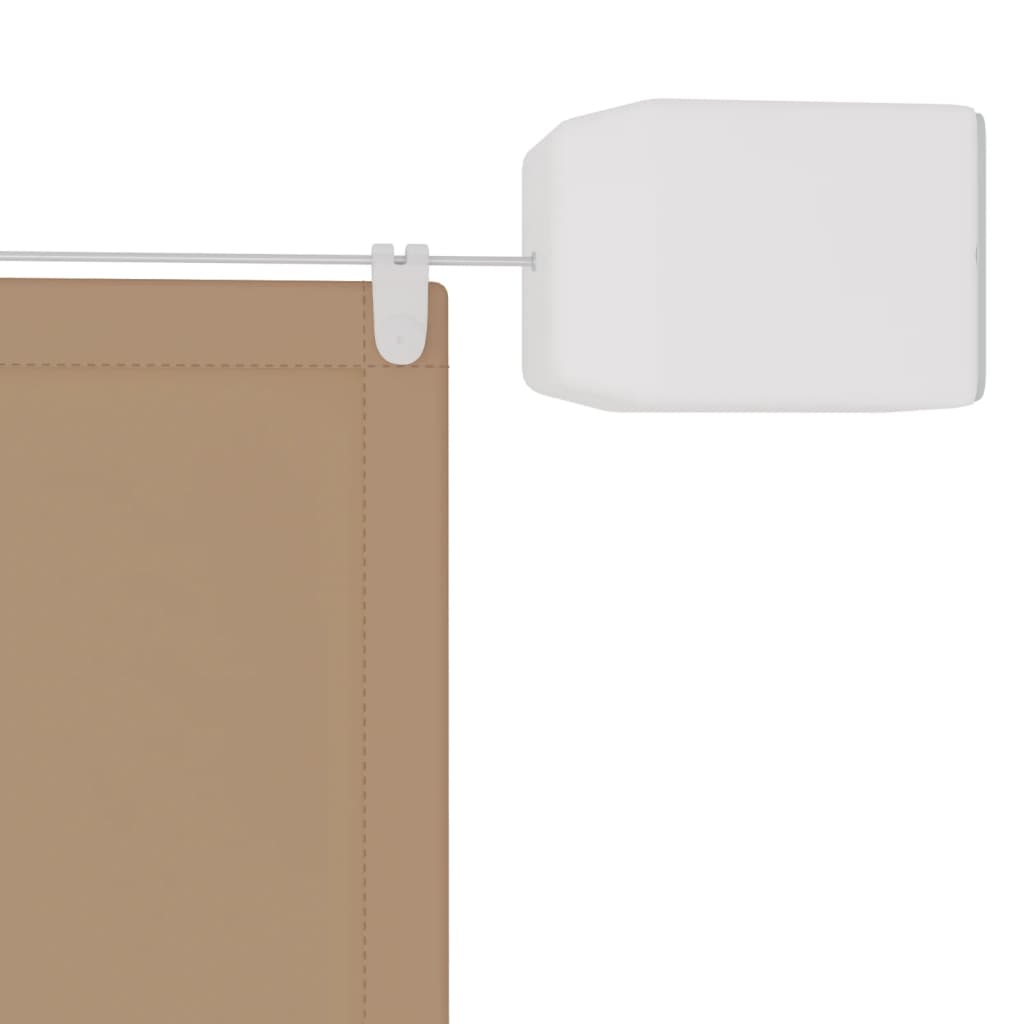 Senkrechtmarkise Taupe 140x420 cm Oxford-Gewebe - Pazzar.ch