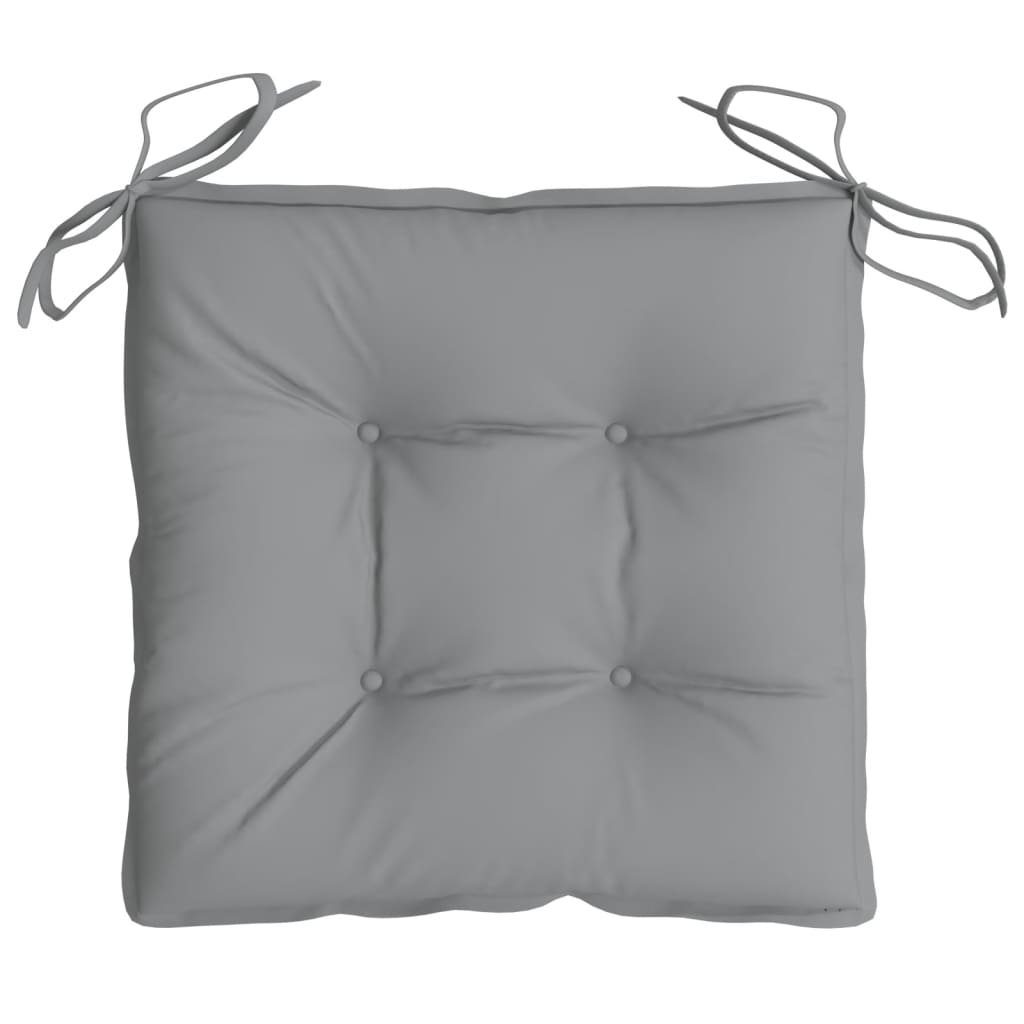 Stuhlkissen 2 Stk. Grau 40x40x7 cm Oxford-Gewebe - Pazzar.ch