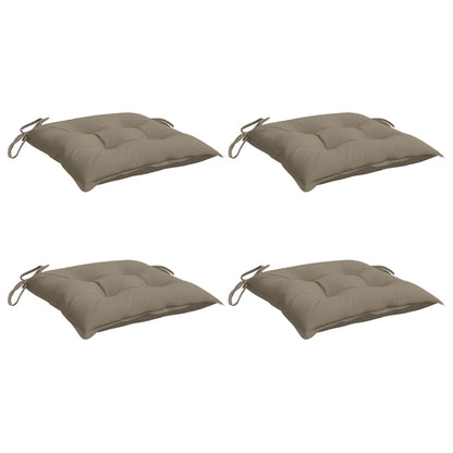 Stuhlkissen 4 Stk. Taupe 40x40x7 cm Oxford-Gewebe - Pazzar.ch