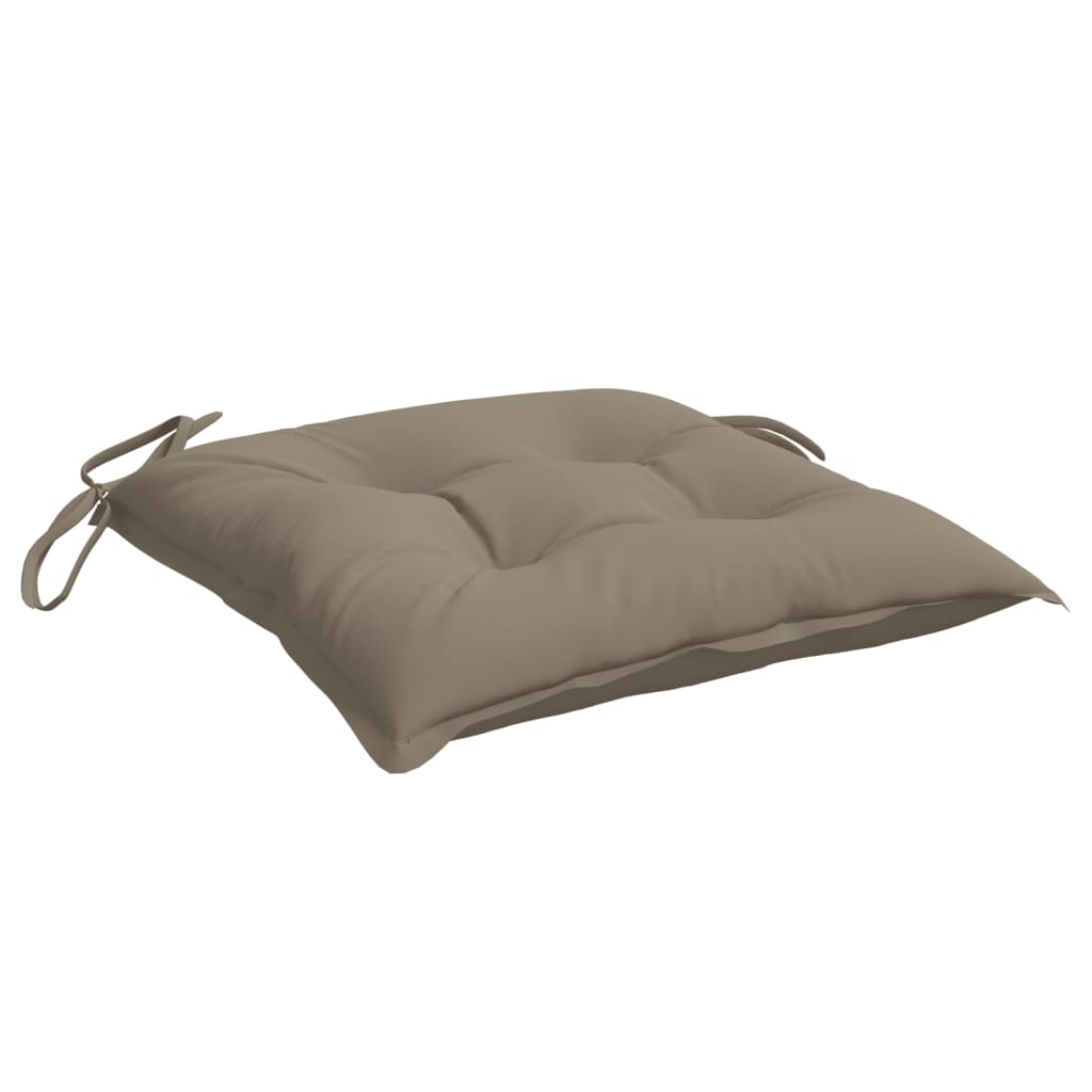 Stuhlkissen 4 Stk. Taupe 40x40x7 cm Oxford-Gewebe - Pazzar.ch