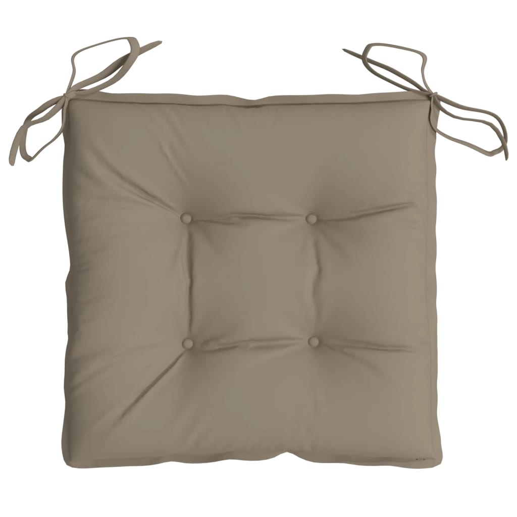 Stuhlkissen 4 Stk. Taupe 40x40x7 cm Oxford-Gewebe - Pazzar.ch