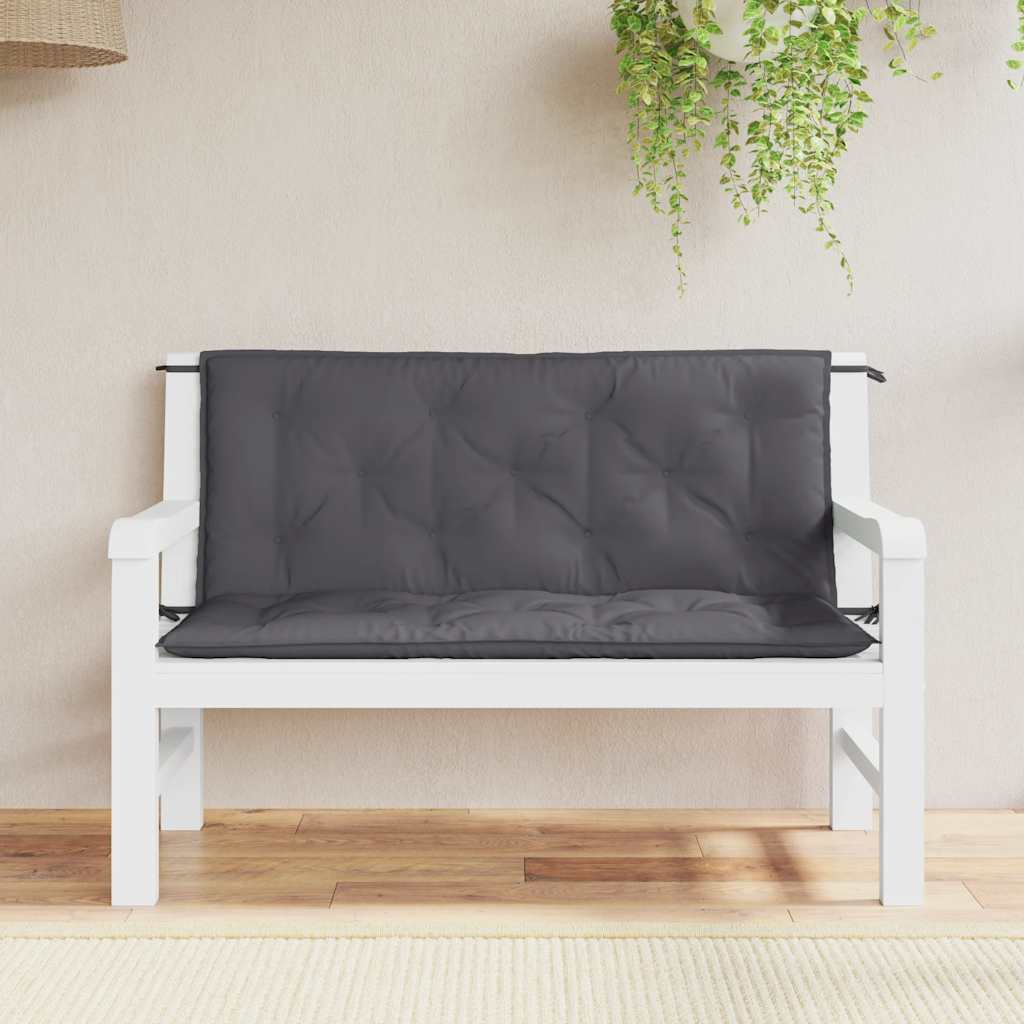 Gartenbank-Auflage Anthrazit 120x(50+50)x7 cm Oxford-Gewebe - Pazzar.ch