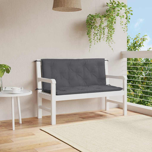 Gartenbank-Auflage Anthrazit 120x(50+50)x7 cm Oxford-Gewebe - Pazzar.ch