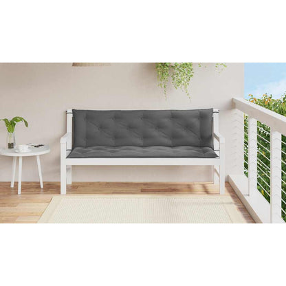 Gartenbank-Auflage Anthrazit 150x(50+50)x7 cm Oxford-Gewebe - Pazzar.ch