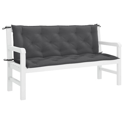 Gartenbank-Auflage Anthrazit 150x(50+50)x7 cm Oxford-Gewebe - Pazzar.ch