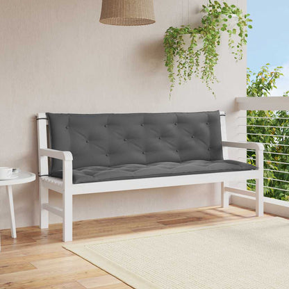 Gartenbank-Auflage Anthrazit 150x(50+50)x7 cm Oxford-Gewebe - Pazzar.ch