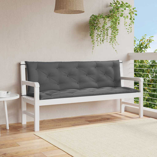 Gartenbank-Auflage Anthrazit 150x(50+50)x7 cm Oxford-Gewebe - Pazzar.ch