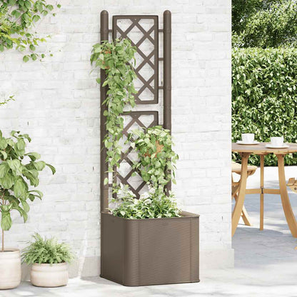 Garten-Hochbeet mit Spalier und Selbstbewässerungssystem Mokka - Pazzar.ch