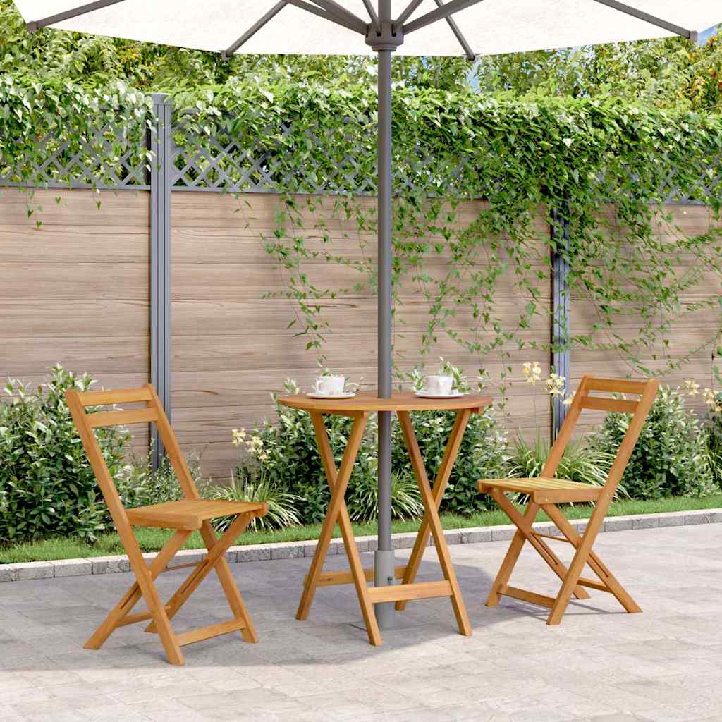 Klappbarer Gartentisch 70 cm Massivholz Akazie - Pazzar.ch