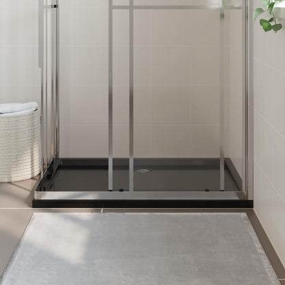 Duschtasse ABS Rechteckig Schwarz 80x120 cm - Pazzar.ch