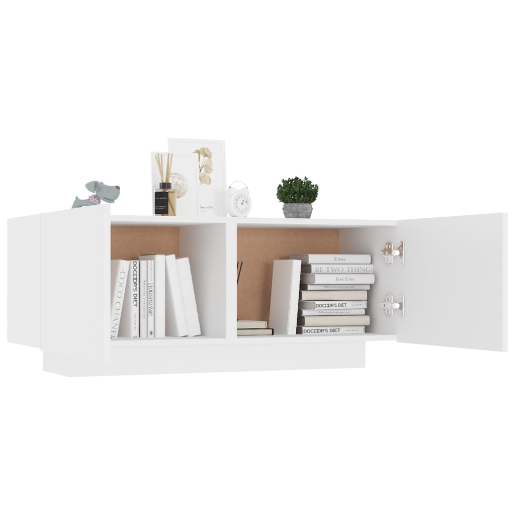 TV-Schrank Weiß 100x35x40 cm Holzwerkstoff - Pazzar.ch