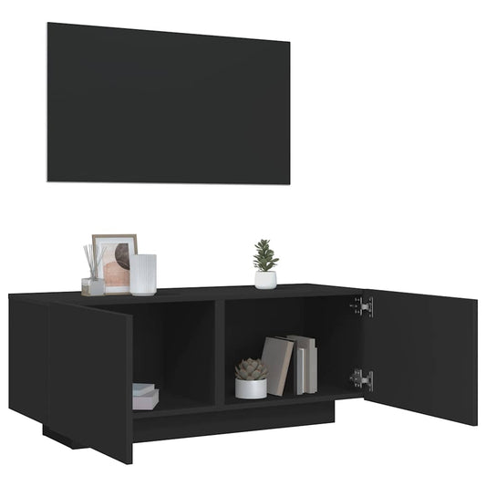 TV-Schrank Schwarz 100x35x40 cm Holzwerkstoff - Pazzar.ch