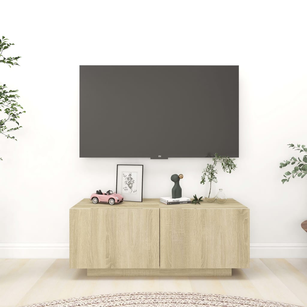 TV-Schrank Sonoma-Eiche 100x35x40 cm Holzwerkstoff - Pazzar.ch