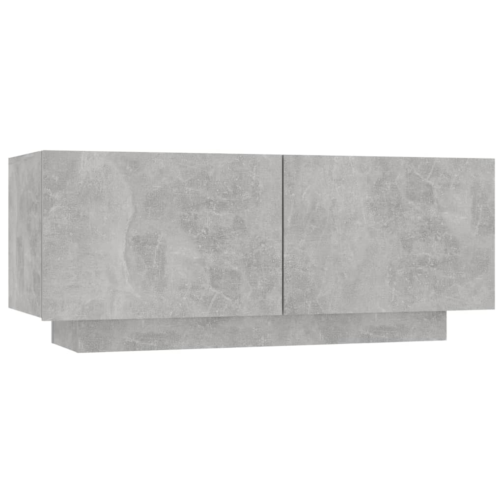 TV-Schrank Betongrau 100x35x40 cm Holzwerkstoff - Pazzar.ch