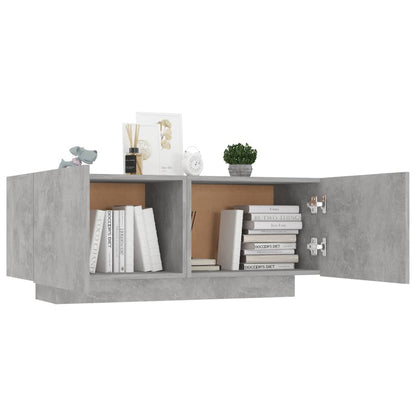 TV-Schrank Betongrau 100x35x40 cm Holzwerkstoff - Pazzar.ch