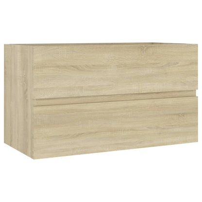 Waschbeckenunterschrank Sonoma-Eiche 80x38,5x45cm Holzwerkstoff - Pazzar.ch