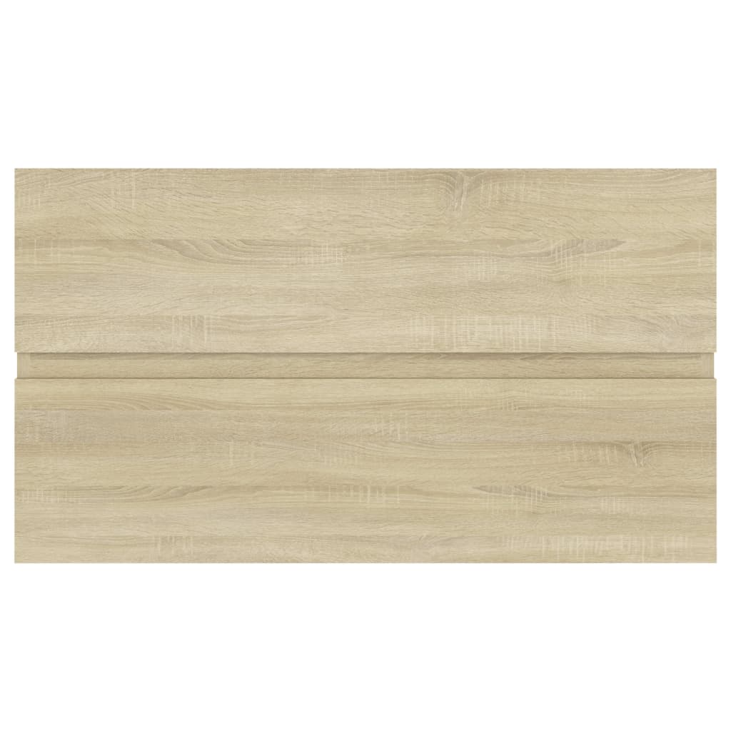 Waschbeckenunterschrank Sonoma-Eiche 80x38,5x45cm Holzwerkstoff - Pazzar.ch