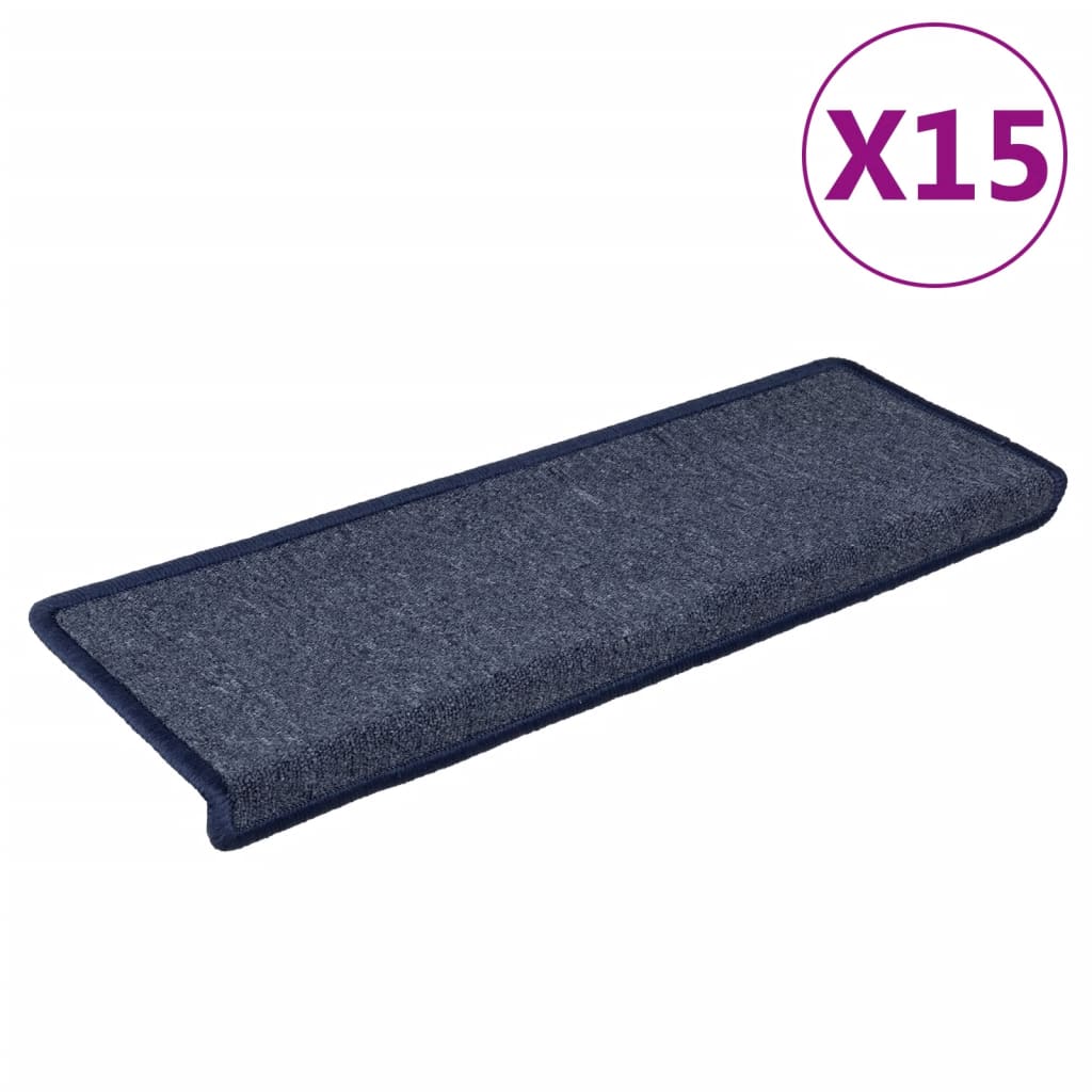 Stufenmatten 15 Stk. 65x21x4 cm Grau und Blau