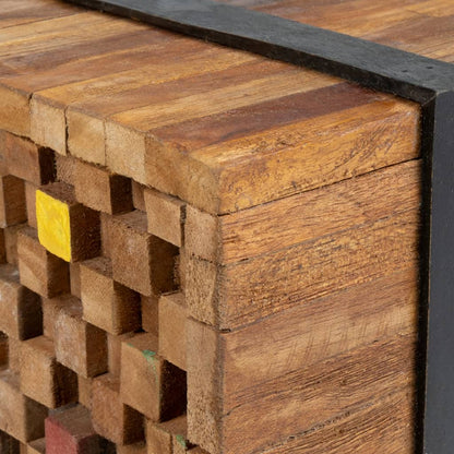 TV-Schrank 110x30x32,5 cm Massivholz Teak - Pazzar.ch
