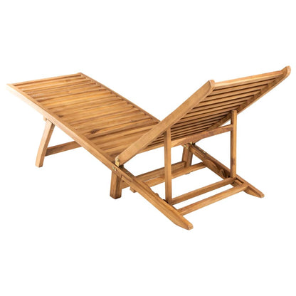 Sonnenliege Massivholz Teak - Pazzar.ch