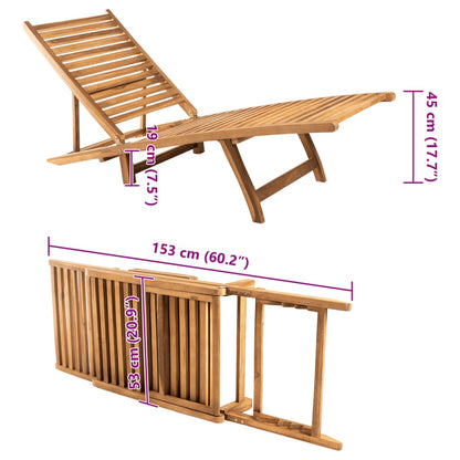 Sonnenliege Massivholz Teak - Pazzar.ch