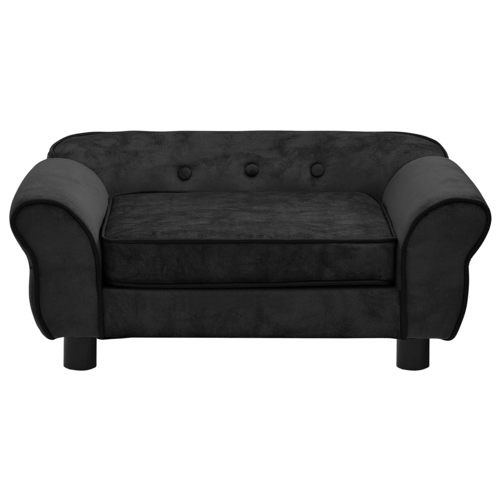 Hundesofa Schwarz 72x45x30 cm Plüsch