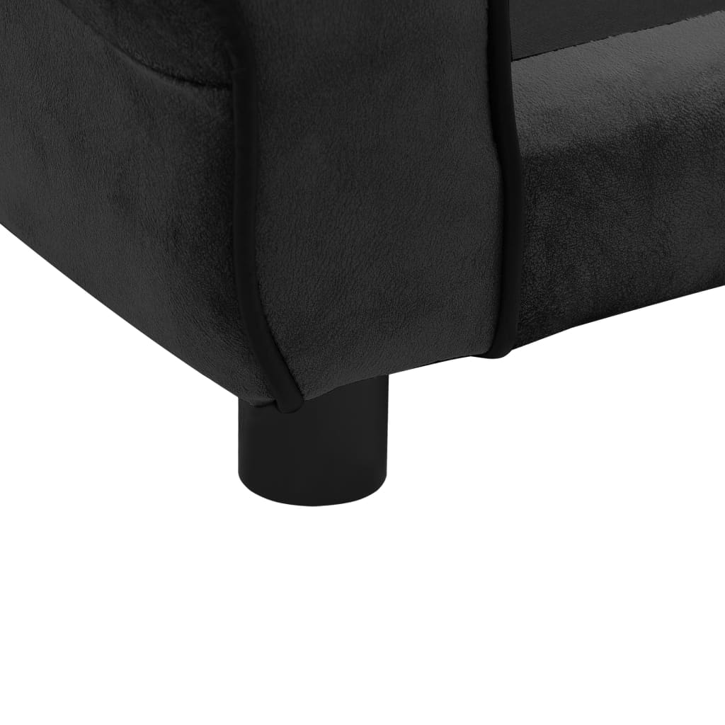 Hundesofa Schwarz 72x45x30 cm Plüsch