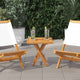 Tischplatte Quadratisch 50x50x2,5 cm Massivholz Teak