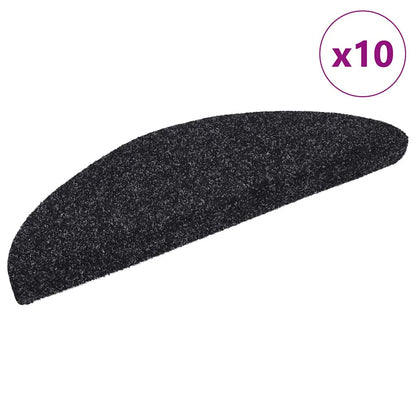 Selbstklebende Treppenmatten 10 Stk. Schwarz 56x17x3 cm - Pazzar.ch