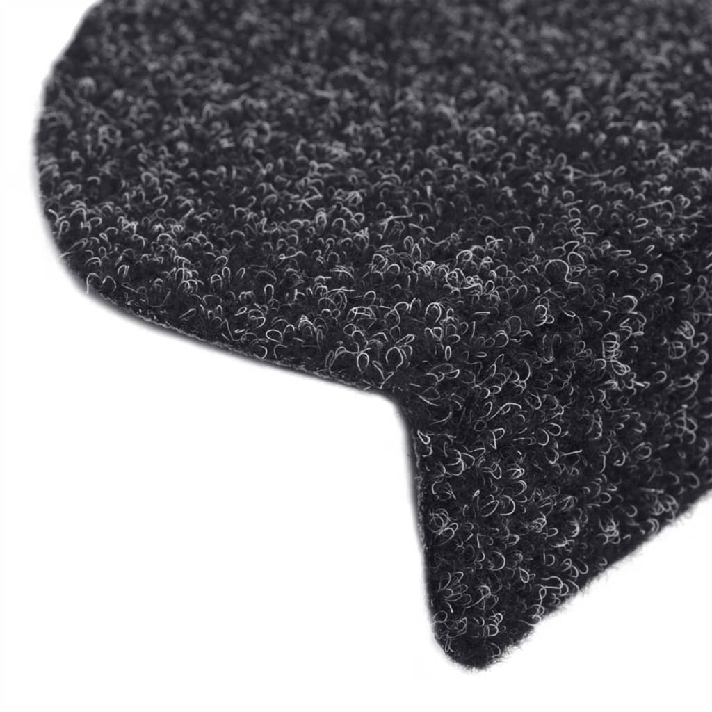 Selbstklebende Treppenmatten 10 Stk. Schwarz 56x17x3 cm - Pazzar.ch