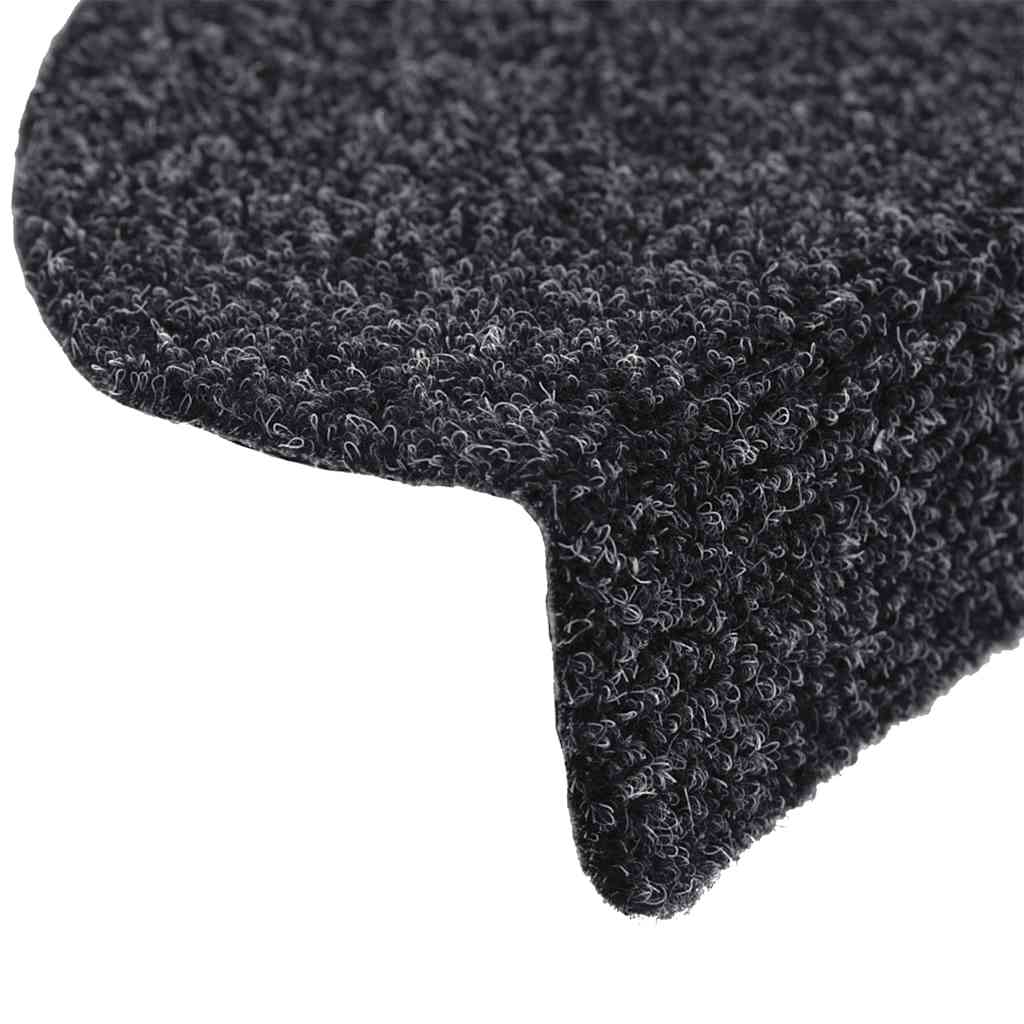 Selbstklebende Treppenmatten 10 Stk. Schwarz 56x17x3 cm - Pazzar.ch