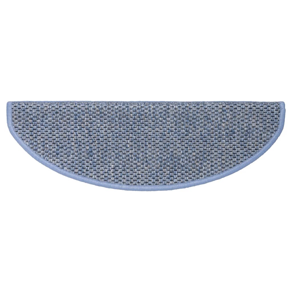 Treppenmatten Selbstklebend Sisal-Optik 15 Stk. 65x21x4 cm Blau - Pazzar.ch