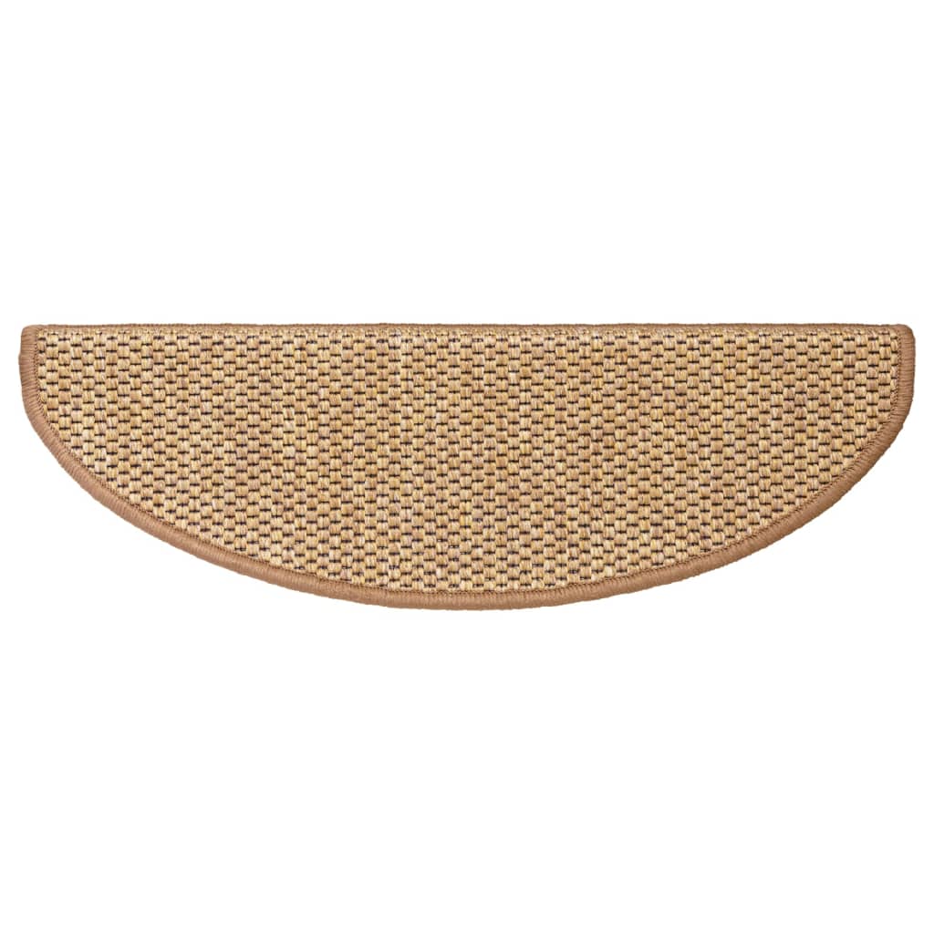 Treppenmatten Selbstklebend Sisal-Optik 15Stk. 65x21x4cm Orange